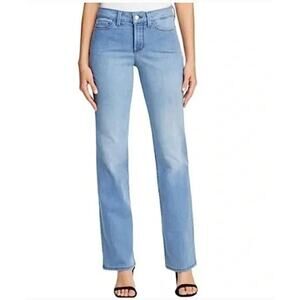 NYDJ Not Your Daughters Jeans Womens Barbara Bootcut Size 14 Blue Light Wash NWT